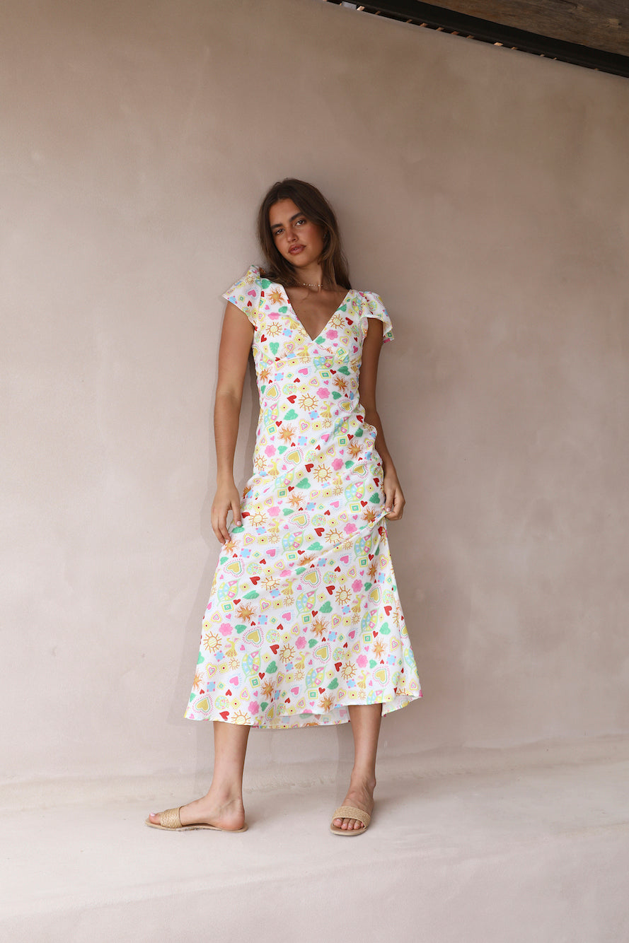 Playing In The Sun Maxi Dress Multi