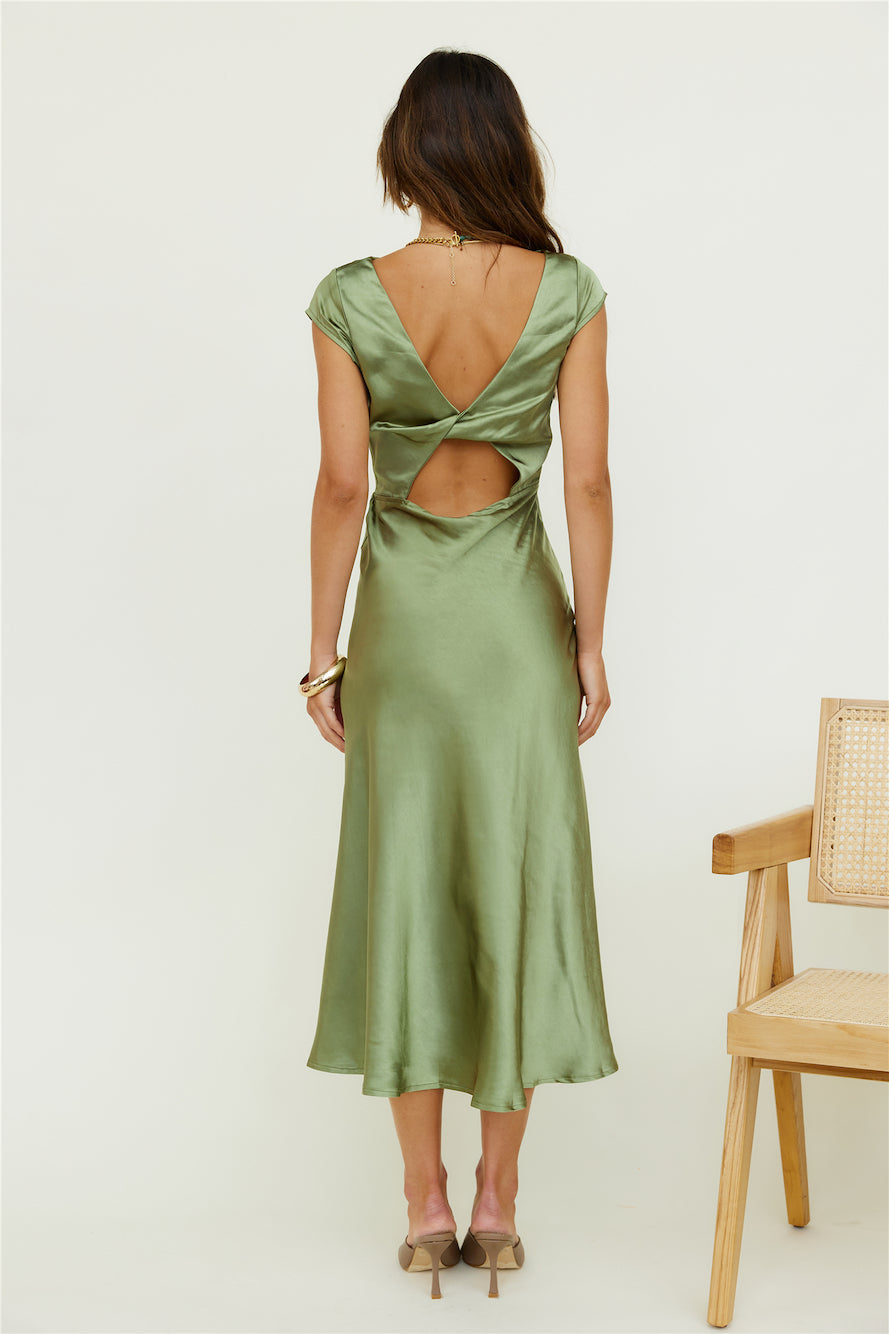 One Last Song Maxi Dress Olive