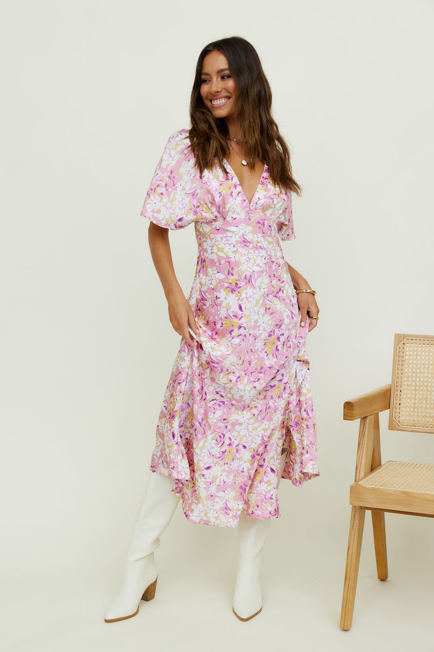 Tulipa Midi Dress Floral