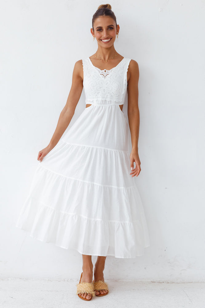 Santorini Loving Maxi Dress White