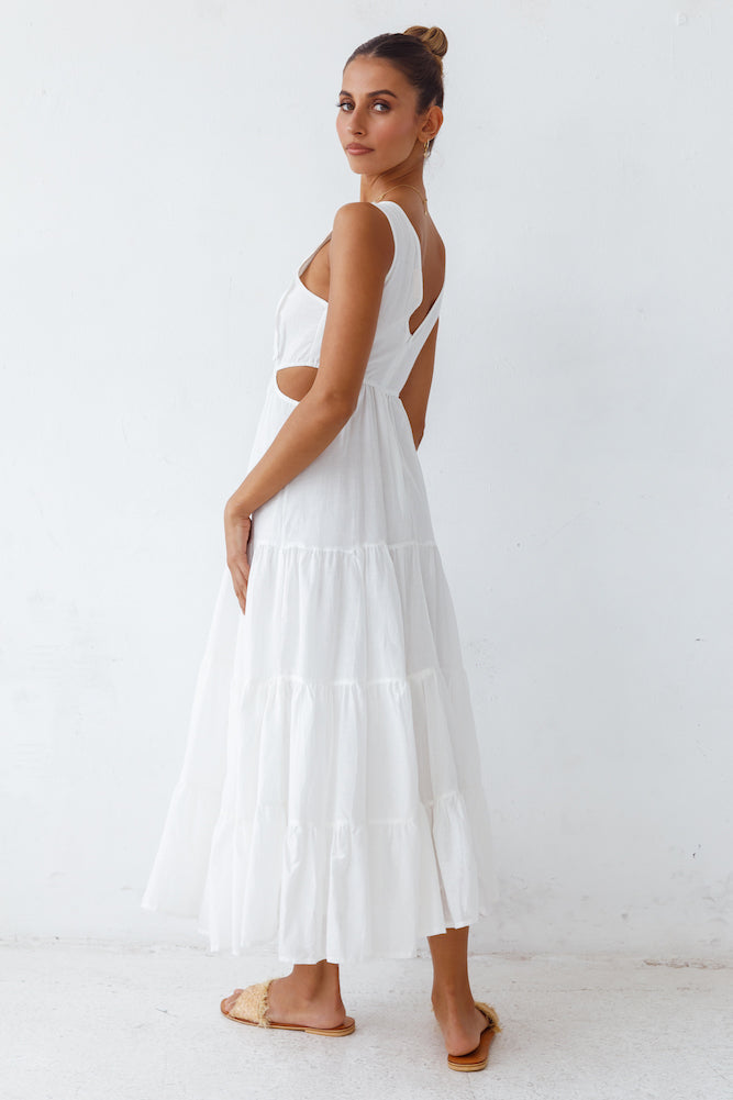 Santorini Loving Maxi Dress White