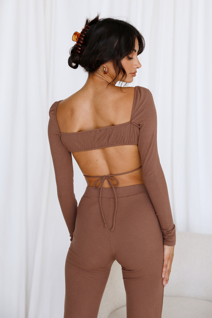 Pari Crop Top Brown