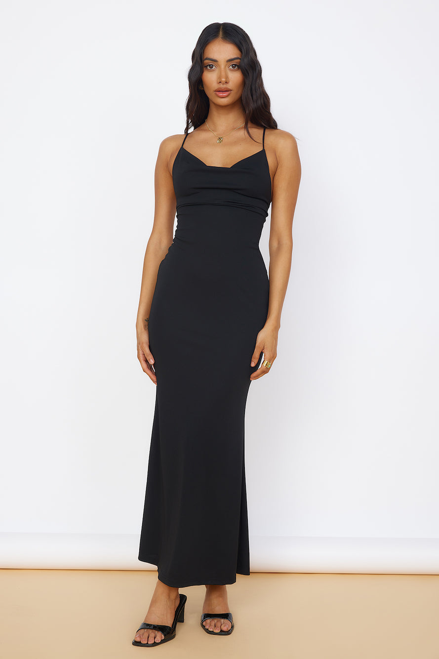 Pure Delight Maxi Dress Black