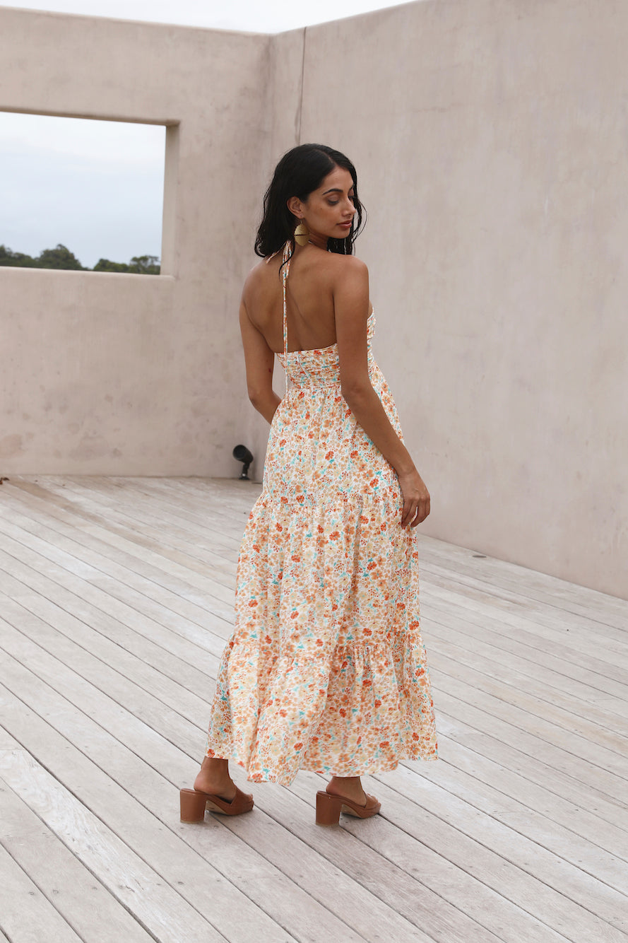 Summer in Paradise Maxi Dress orange