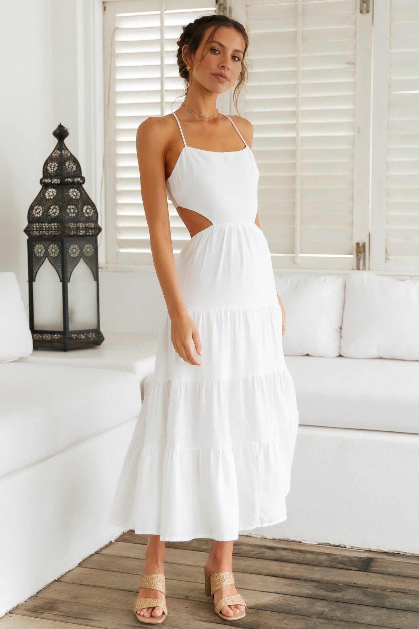 Got The Sun Maxi Dress White