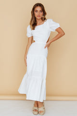 See You Again Maxi Dress White