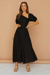 Ocherous Maxi Dress Black