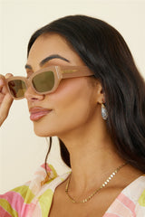 BANBÉ The Georgia Sunglasses Butterscotch Caramel Chrome