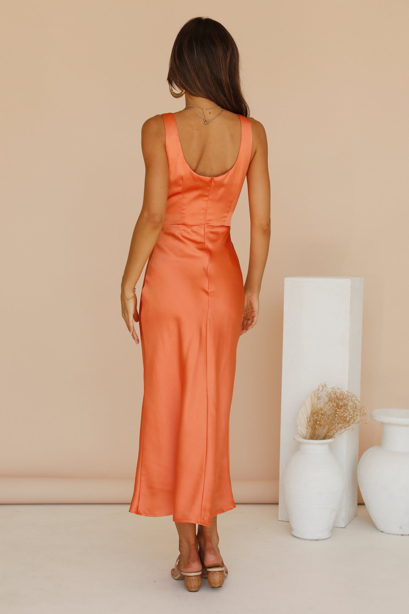 When You Breathe Maxi Dress Orange