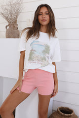 CHARLIE HOLIDAY Byron Bay Boyfriend Tee White