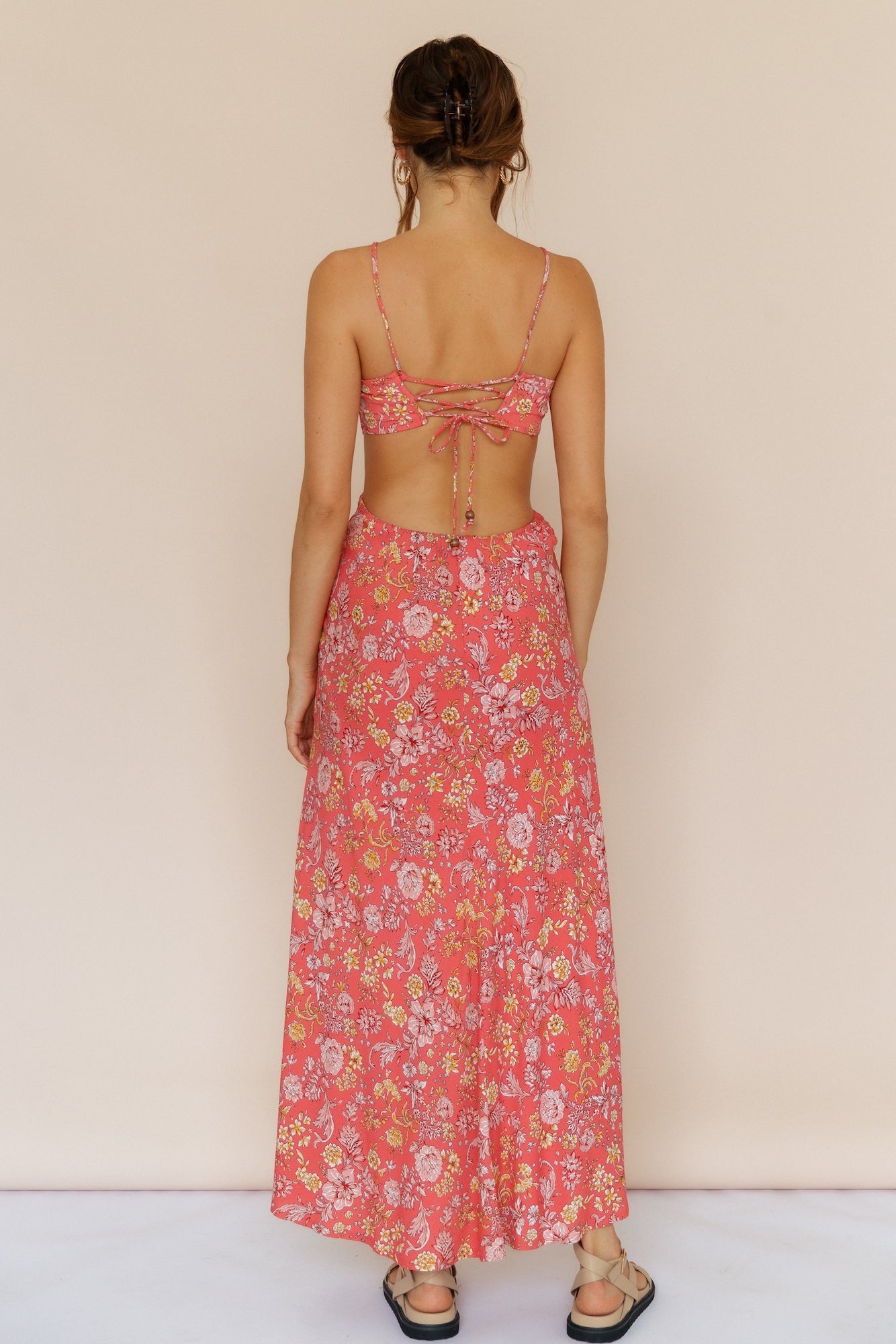 Grapefruit Soda Maxi Dress