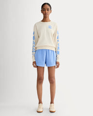 The Everlane X Parks Project Off-Duty Long-Sleeve Tee | Natural / Granada Sky Blue
