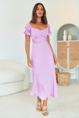 Sumatra Midi Dress Purple