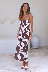 True Lovers Maxi Skirt Brown