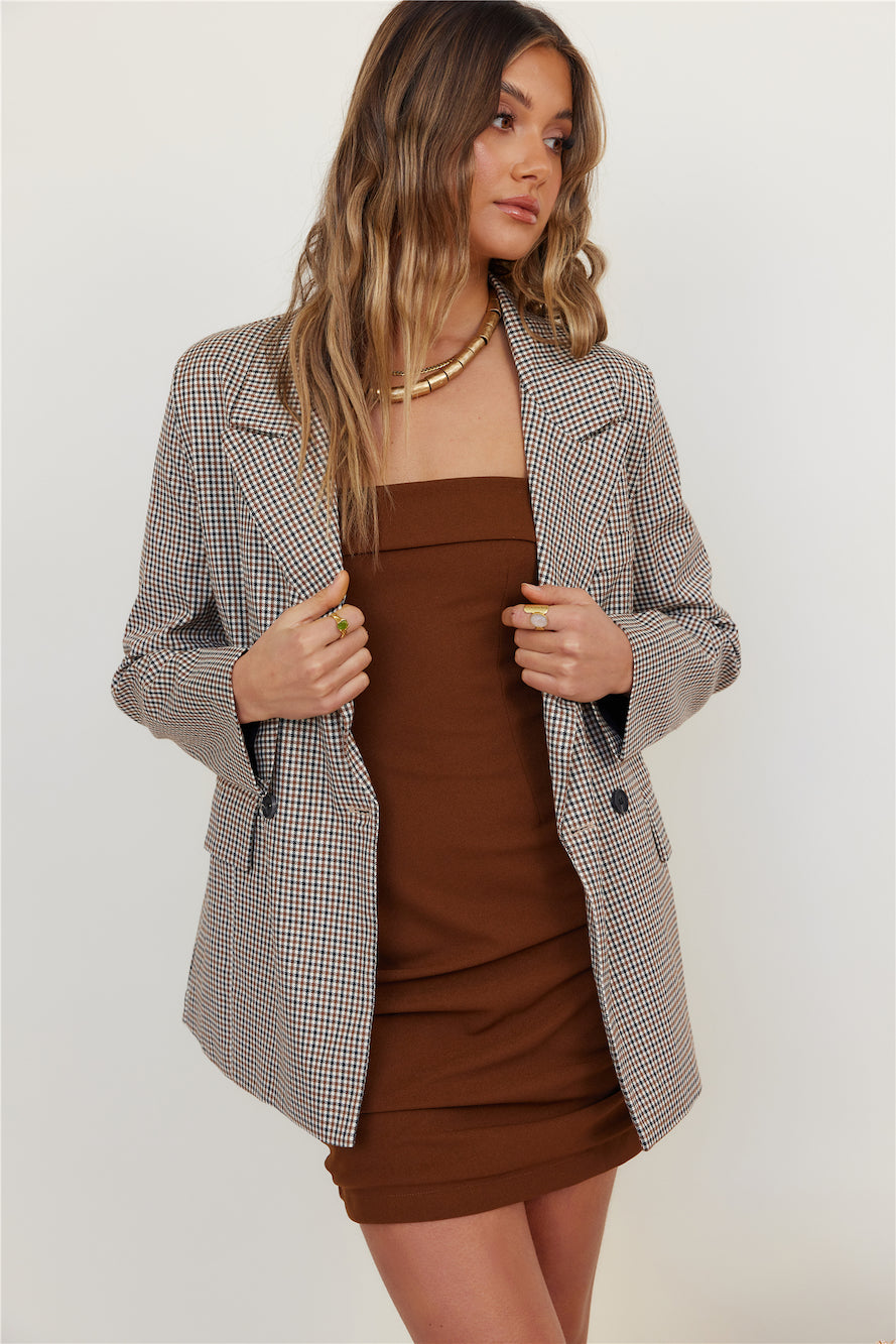 Tales Of Autumn Blazer Brown