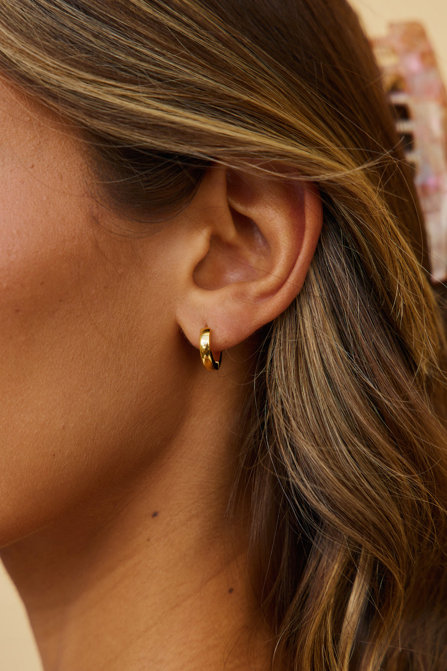 18k Gold Plated Mine Forever Earrings Gold