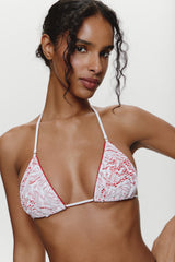 Nick Triangle Halter Bikini Top - Sweet Bloom