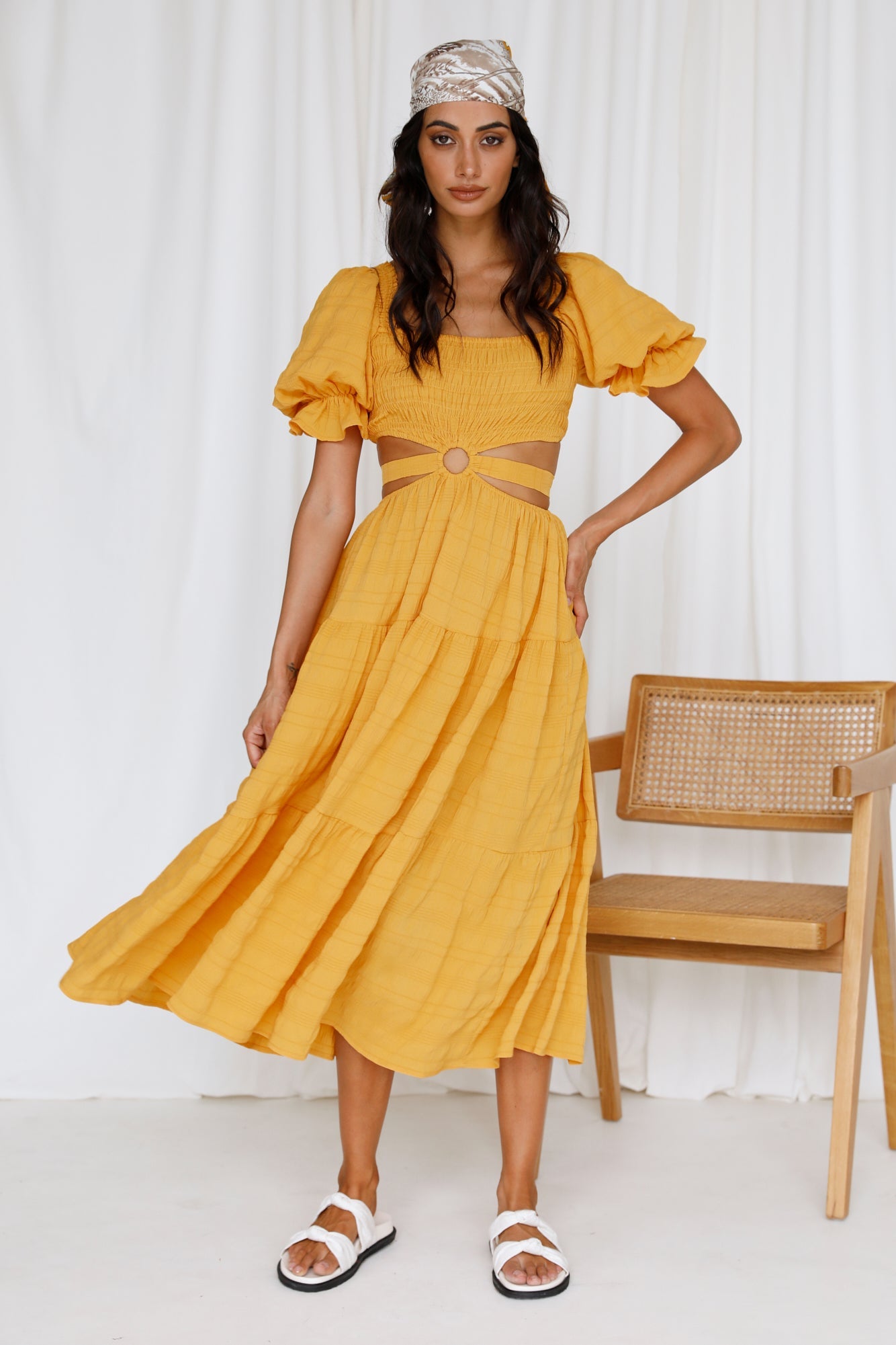 Just Some Days Maxi Dress Yellow