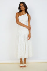 Snowy Mountain Maxi Dress White