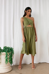 Dive In Maxi Dress Green