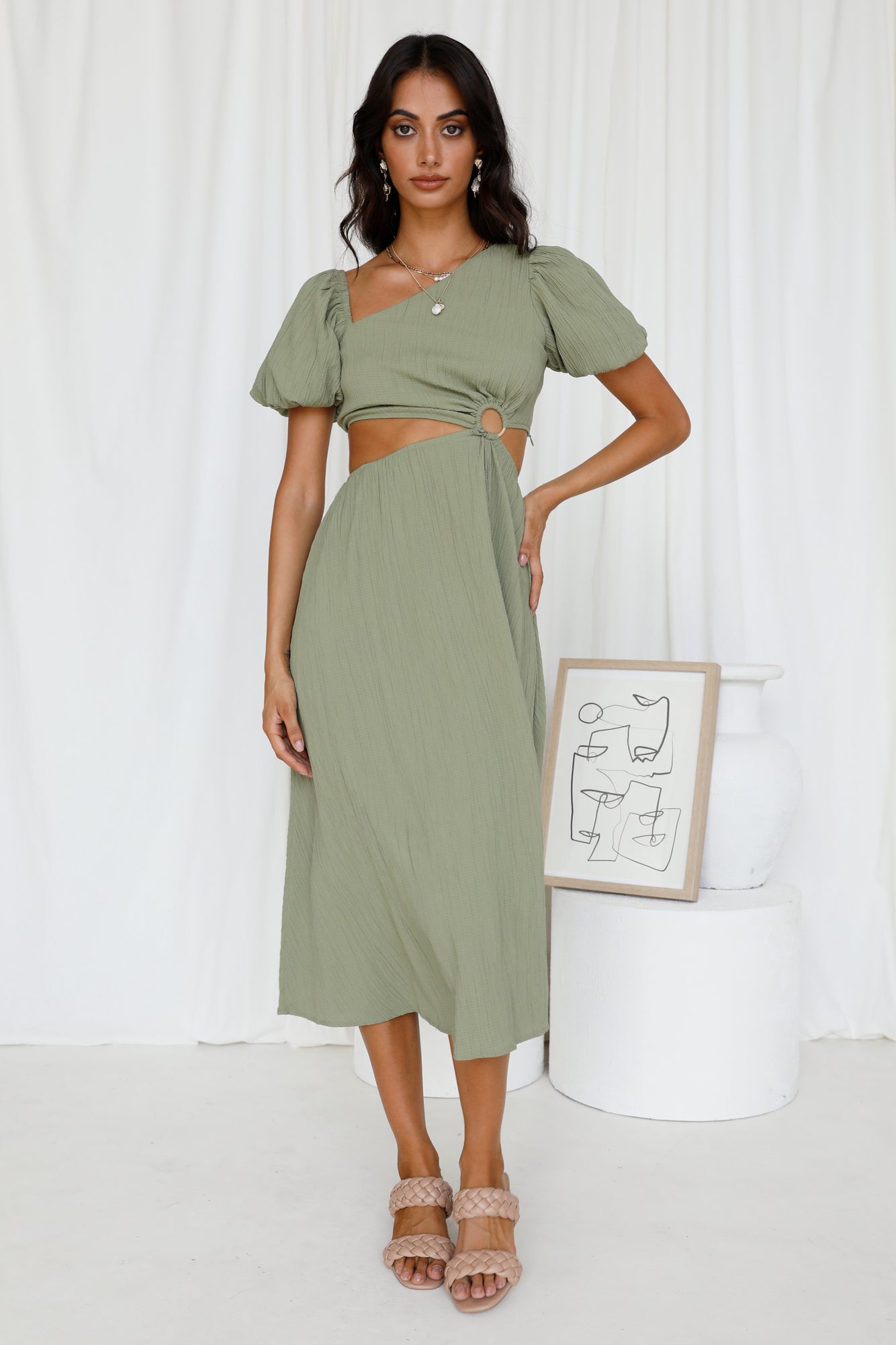 Scent Of Jasmine Maxi Dress Green