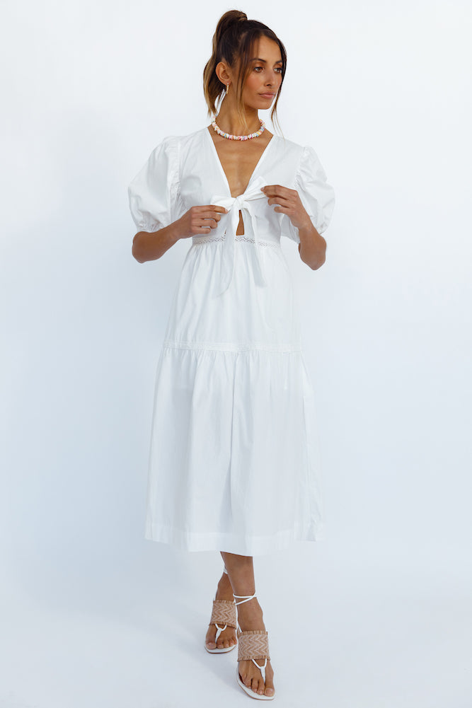 Summer Sundance Maxi Dress White