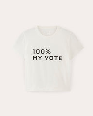 The Voter Tee In Essential Cotton | White