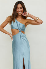 Evening Stars Midi Dress Light Blue