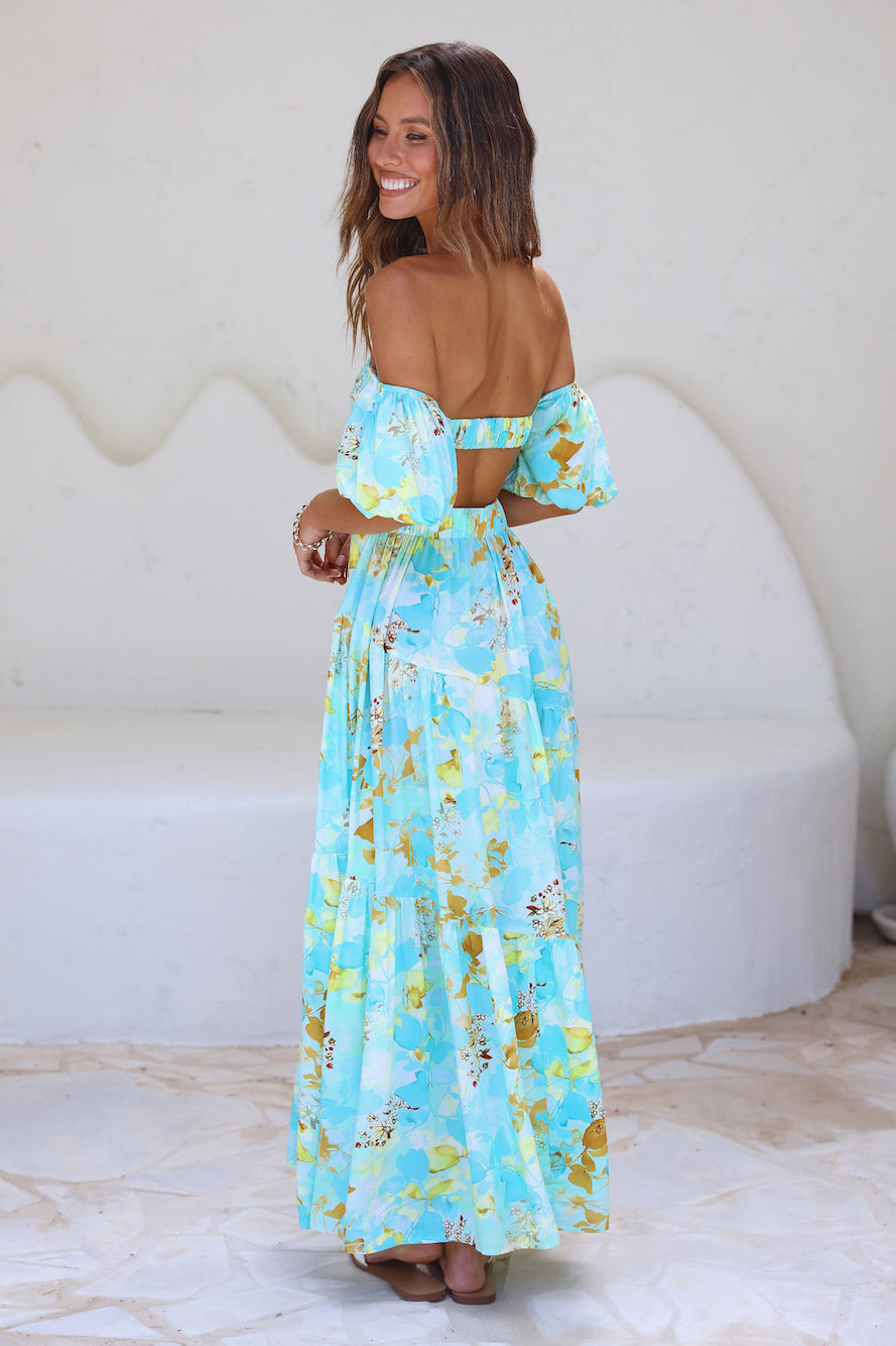 Dive Deeper Maxi Dress Green