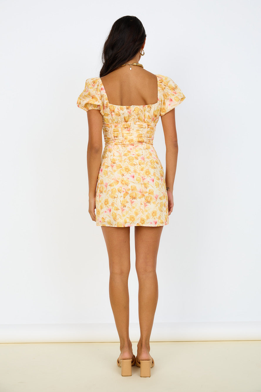 April Dreams Dress Yellow