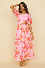 Pretty Lies Maxi Dress Pink