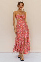 Grapefruit Soda Maxi Dress