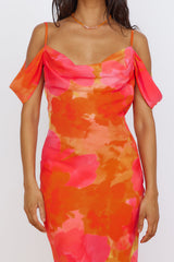 RUNAWAY THE LABEL Oralie Maxi Dress Orange