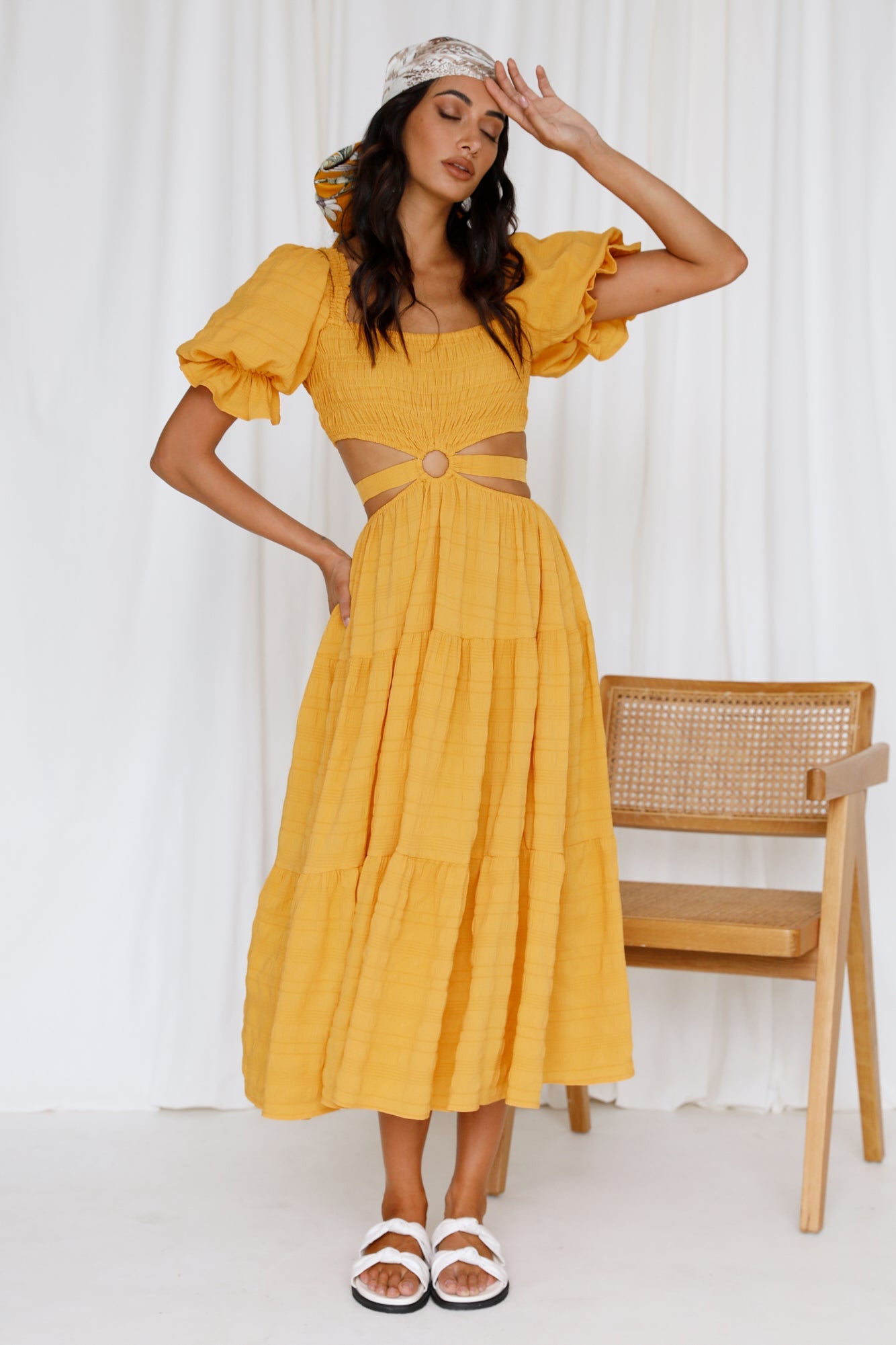 Just Some Days Maxi Dress Yellow