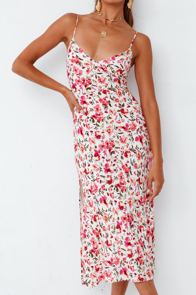 Rosy Cheeks Midi Dress