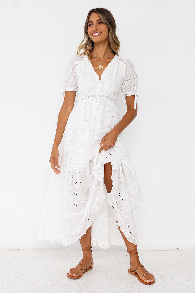 Midrina Maxi Dress White