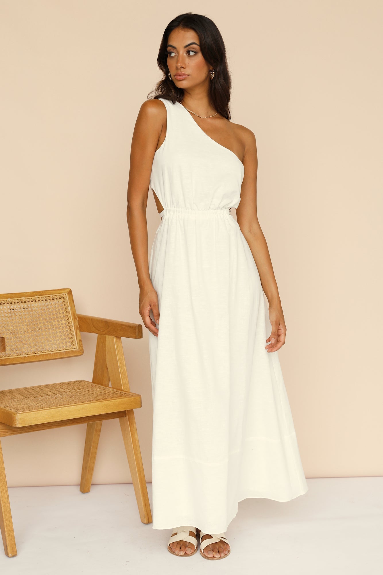 Found The Way Maxi Dress White