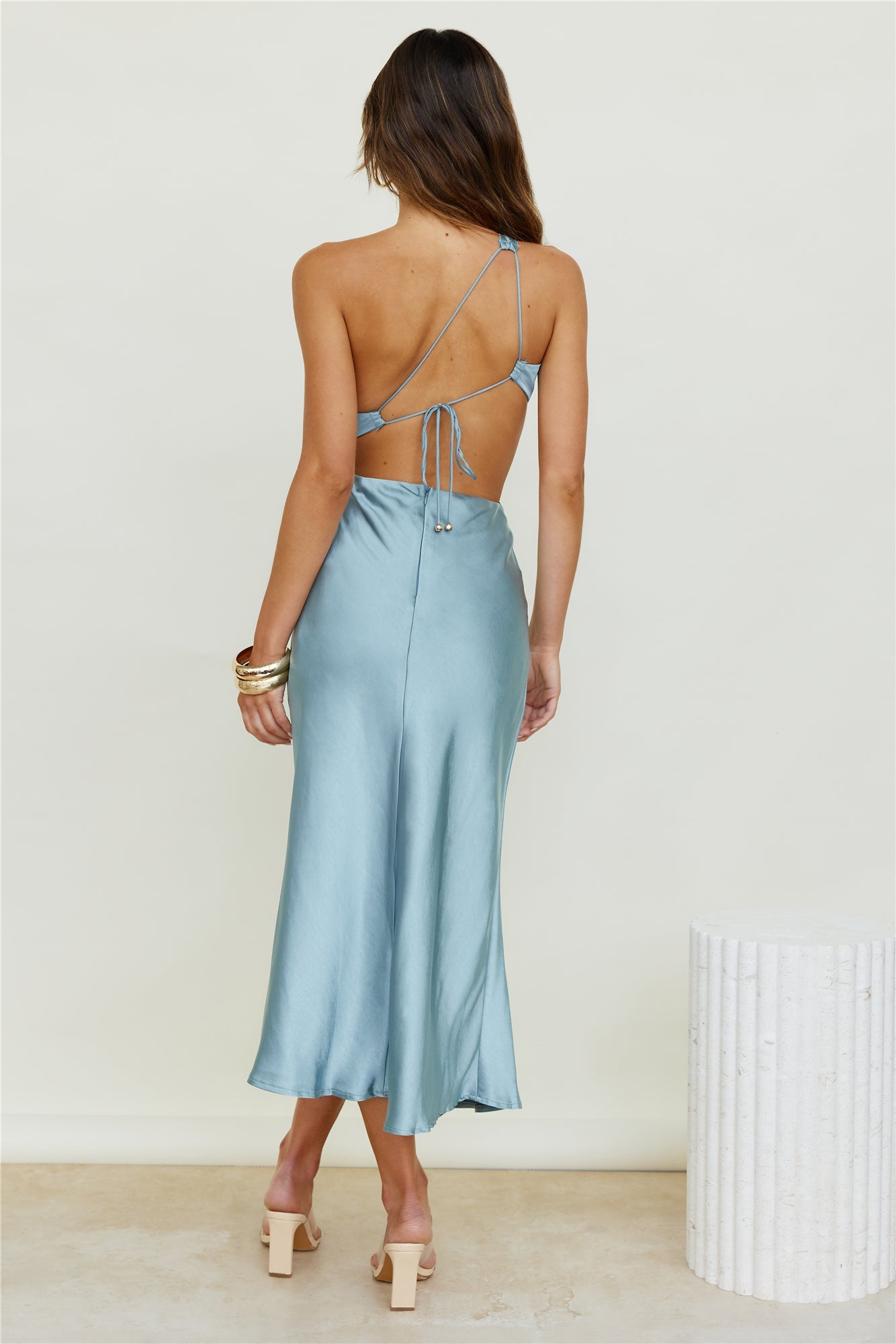 Evening Stars Midi Dress Light Blue