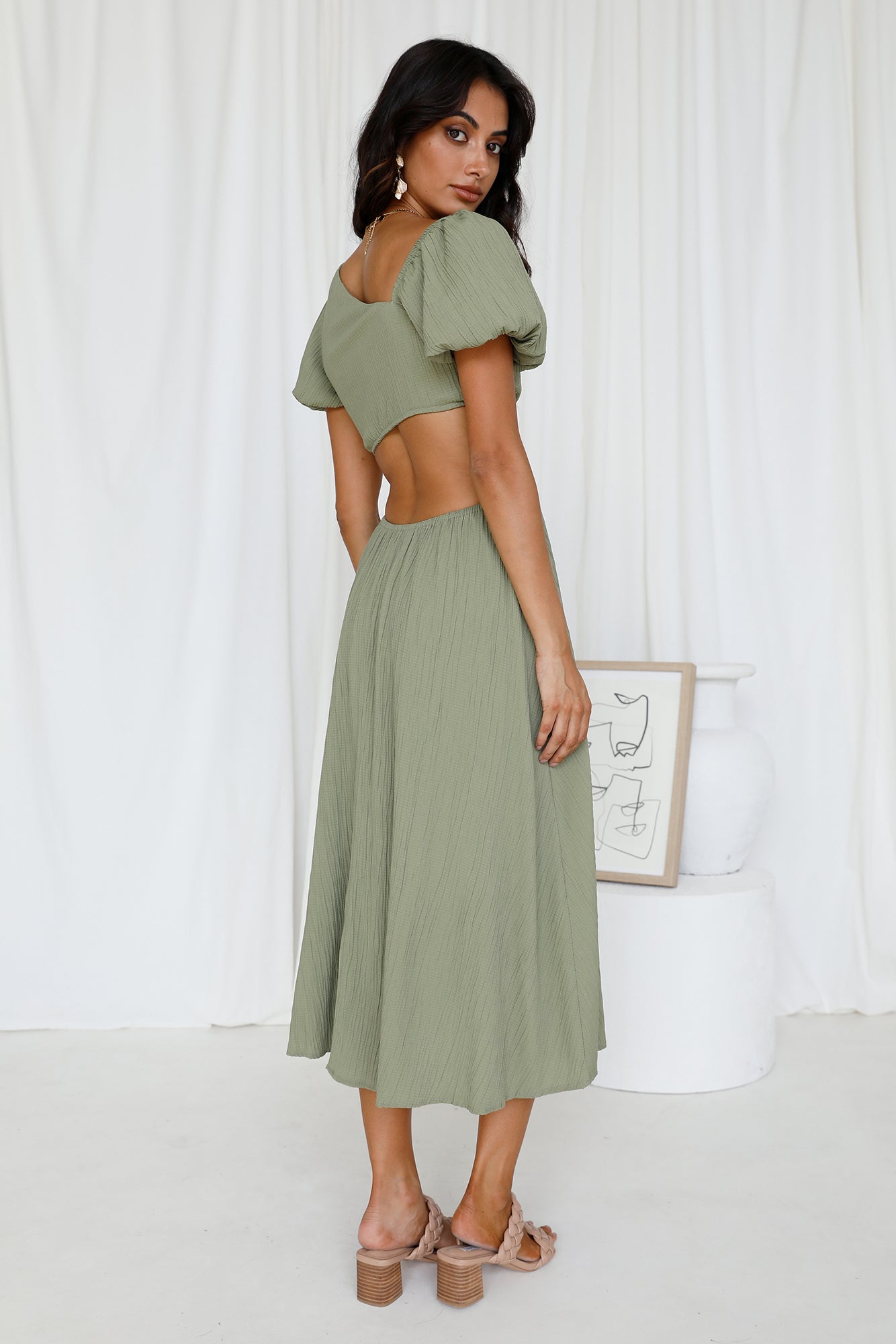 Scent Of Jasmine Maxi Dress Green