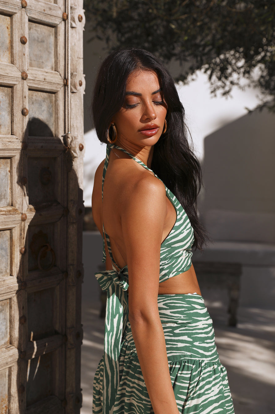 Villasi Crop Top Green