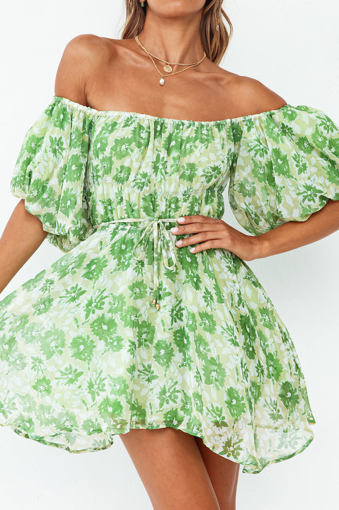 Love In The Sand Dress Green