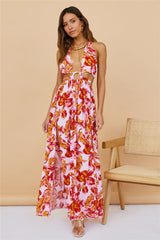 Follow Through Maxi Dress Pink