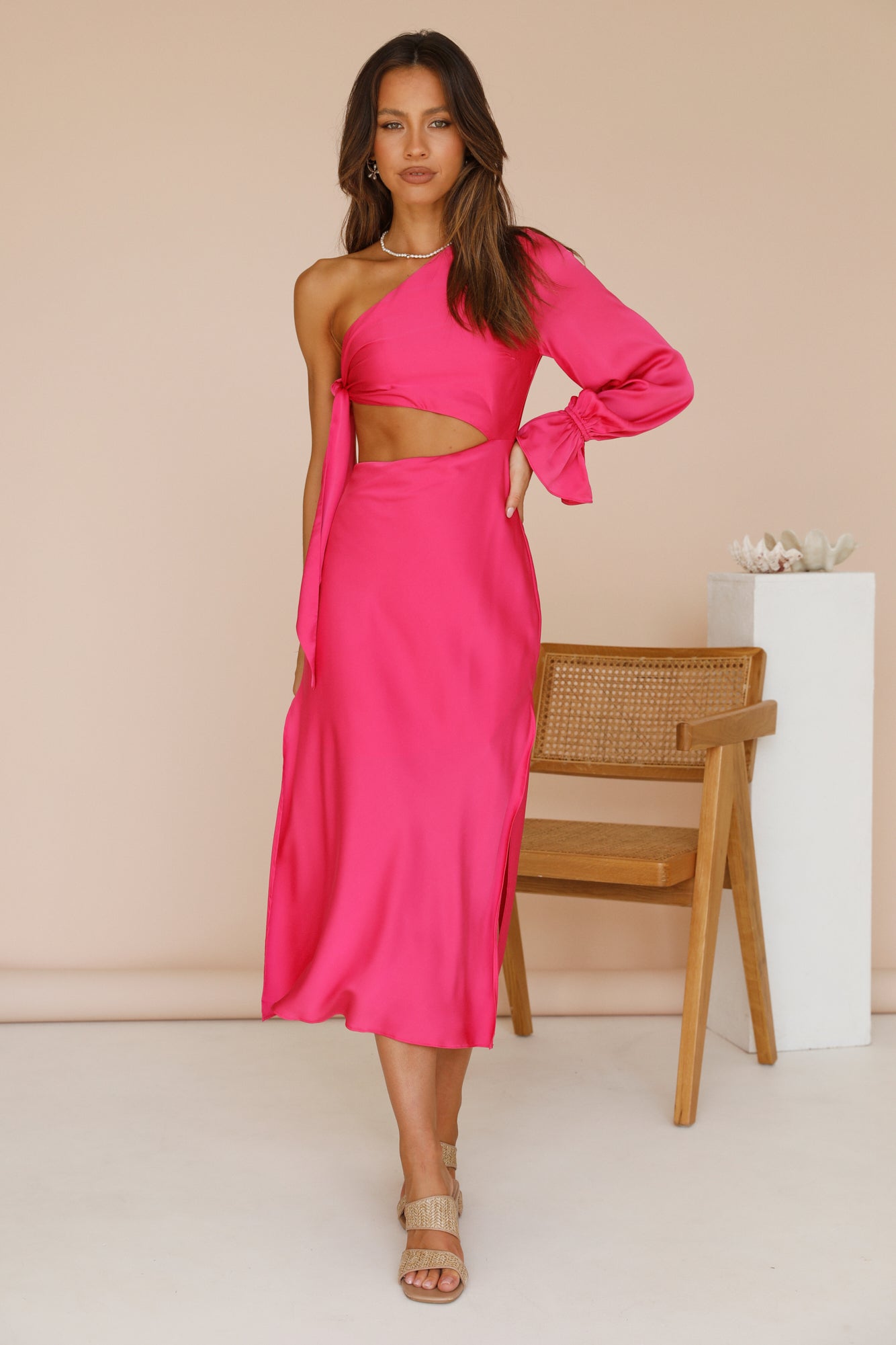 Hold Your Shine Maxi Dress Pink