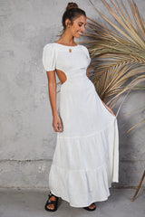 Open Promises Maxi Dress White