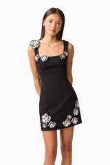 Marina Mini Dress - Black White