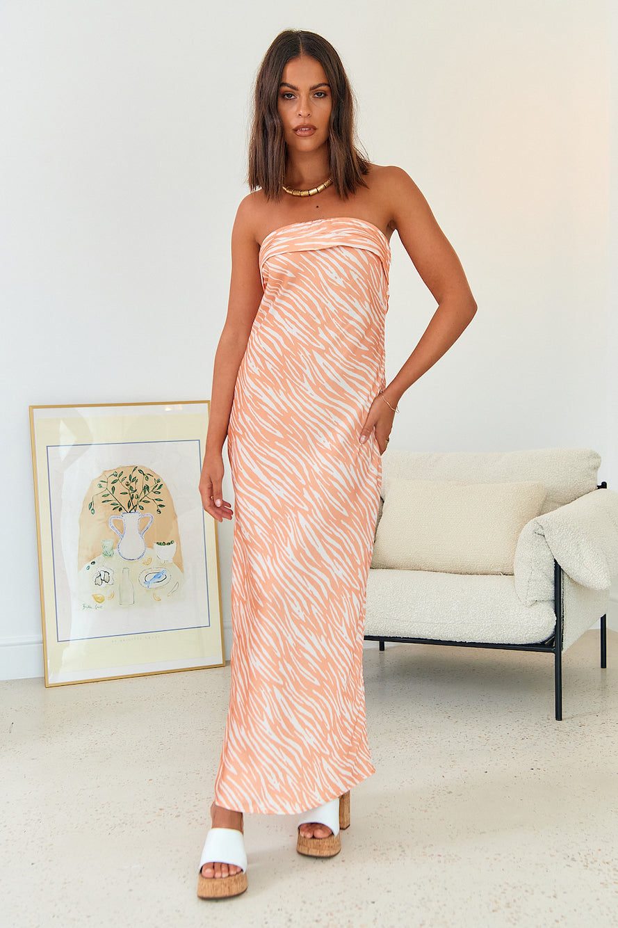 Dance With Me Maxi Dress Orange