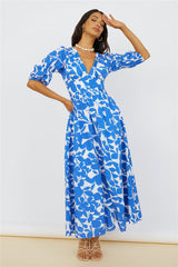 In The Cosmos Maxi Dress Blue