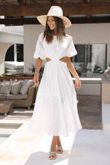 Snowfall Maxi Dress White