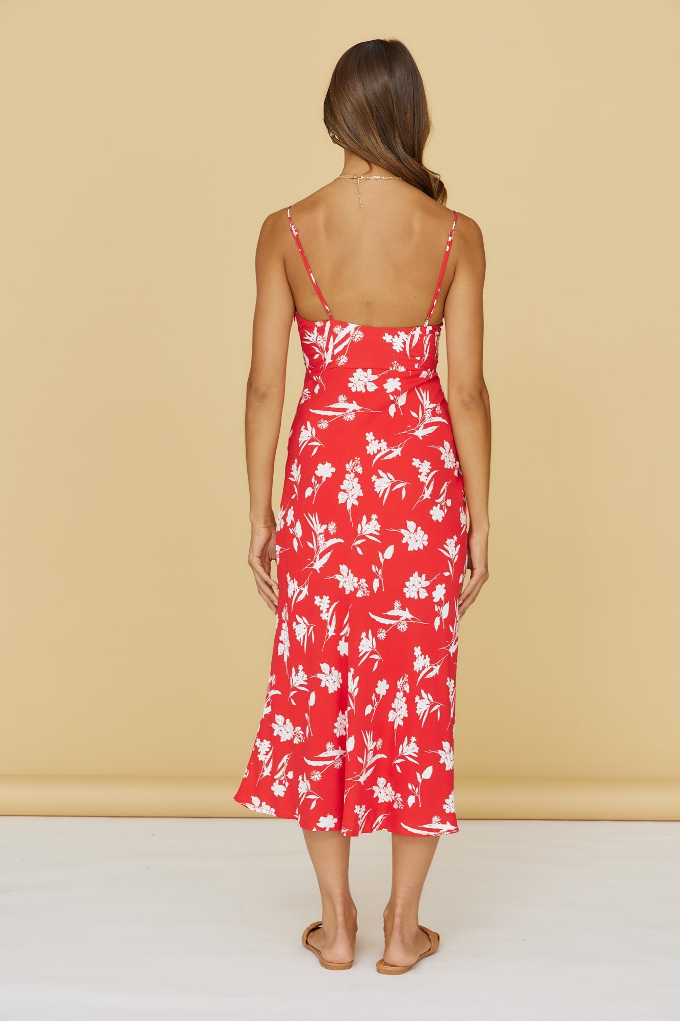 Cherry Currant Maxi Dress Red