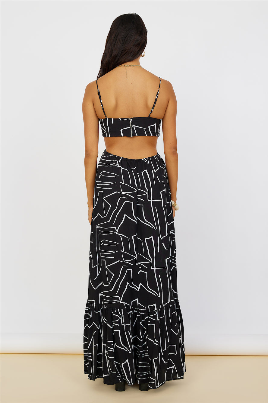 Times Have Changed Maxi Dress Black